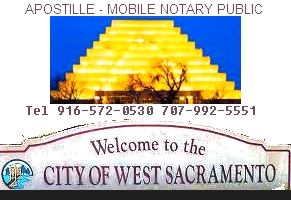 West Sacramento Notary Public, mobile service, Spanish translation, California Apostille SErvice, Sergio Musetti